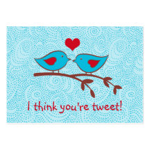 I think you're tweet valentine cards business cards