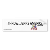 I THROW Bumper Sticker bumper stickers