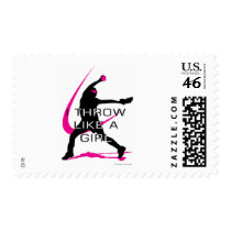 I Throw like a girl Postage Stamp