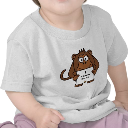 I Throw Poop Monkey Shirt Zazzle