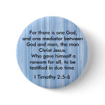 I Timothy 2:5-6 One God button