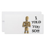 I told you so photo card template