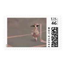 I took a long walk... stamps