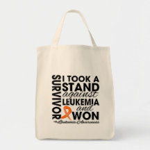 I Took a Stand Against Leukemia and Won Tote Bags