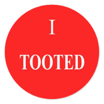 I Tooted Stickers