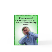 I Totally Forgot to Tell you Something! cards