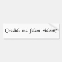 I tought I taw a puddy tat! Bumper Sticker