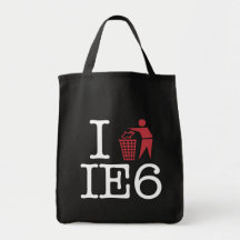 I trash IE6 Canvas Bags