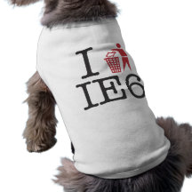 I trash IE6 Dog Tee
