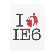 I trash IE6 postcards by strk3 I trash IE6 postcards
