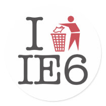 I trash IE6 stickers by strk3 I trash IE6 stickers