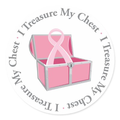 I Treasure My Chest Round Stickers by designpro1