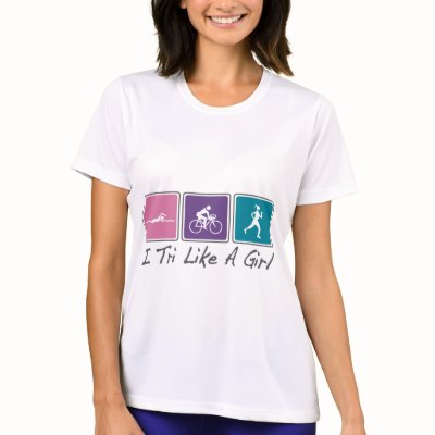 i tri like a girl (Triathlete) T-shirt