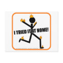 I tried it at home! postcards