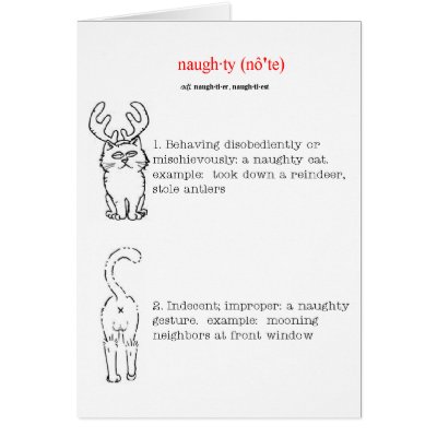 I tried to be good  notecard size by HappyCatDesign