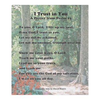 I Trust in You, A Prayer from Psalm 25 -- revised print