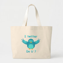 I TWITTER, DO U ? by SHARON SHARPE Tote Bag