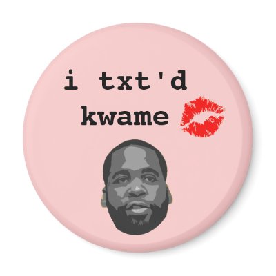 i txt'd kwame fridge magnet by Robustoman