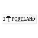 I Umbrella Portland bumper stickers by daveknows I Umbrella Portland bumper stickers