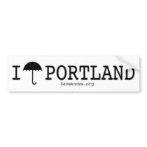 I Umbrella Portland bumper stickers by daveknows I Umbrella Portland bumper stickers