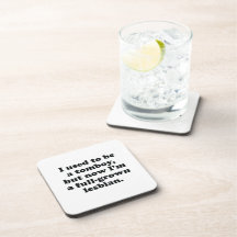 I used to be a tomboy drink coaster