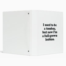 I used to be a tomboy vinyl binder