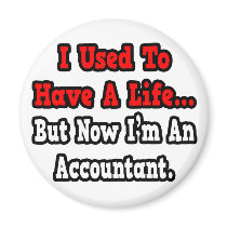 I Used to Have a Life...Accountant Fridge Magnet