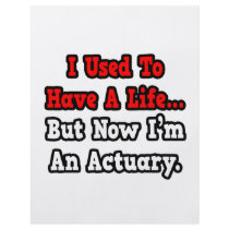 I Used to Have a Life...Actuary Custom Flyer
