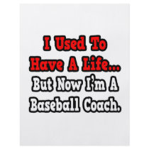I Used to Have a Life...Baseball Coach Personalized Flyer