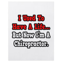 I Used to Have a Life...Chiropractor Full Color Flyer