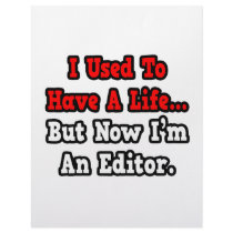 I Used to Have a Life...Editor Personalized Letterhead