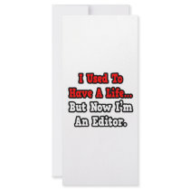 I Used to Have a Life...Editor Rack Cards