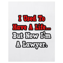 I Used to Have a Life...Lawyer Personalized Flyer