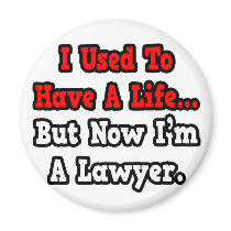 I Used to Have a Life...Lawyer Refrigerator Magnet