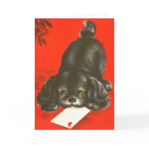 <i>Vintage Greeting Card</i> "Puppy"