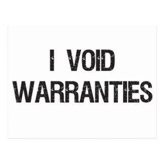 void warranties postcard warranty postcards zazzle card