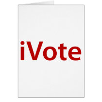 i Vote Greeting Cards