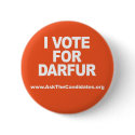 I Vote For Darfur Button by Ask_The_Candidates I Vote For Darfur Button