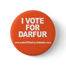 I Vote For Darfur Button by Ask_The_Candidates I Vote For Darfur Button