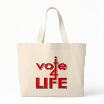I Vote For Life Tote Bag