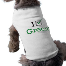 I Vote Green pet clothing