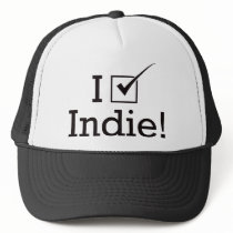 I Vote Indie hats