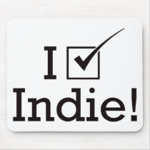 I Vote Indie mousepads