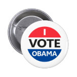 I Vote Obama Buttons