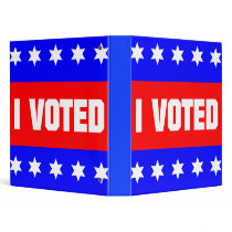 I Voted Vinyl Binder