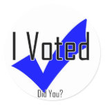 I Voted. Did You? stickers