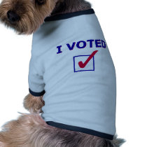 I Voted Dog Tshirt