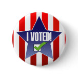 I Voted Election Pin