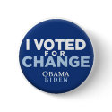 I Voted for Change Button