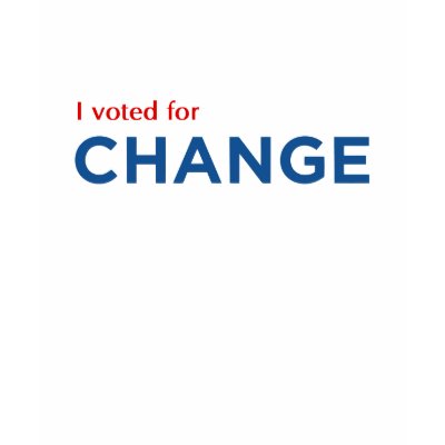 I Voted For Change T Shirts by IVotedDemocrat